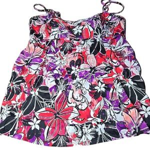 Beach Belle Swimwear Floral Swim Dress,‎ Women's Size 24, New